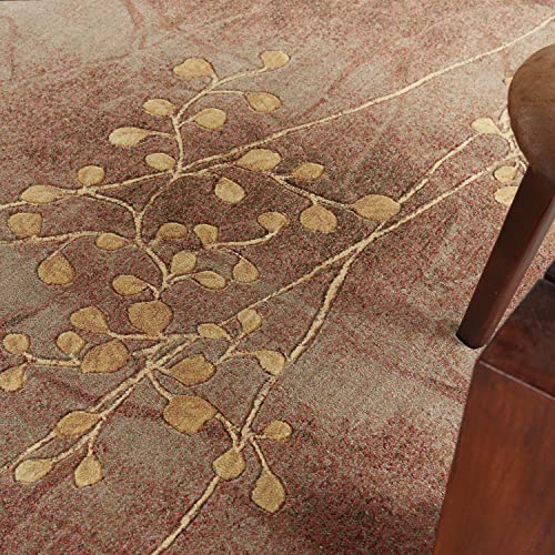 Nourison Somerset Rustic Multicolor 5'3" X 7'5" Area-Rug, Easy-Cleaning, Non Shedding, Bed Room, Living Room, Dining Room, Kitchen (5X7) #TOP7