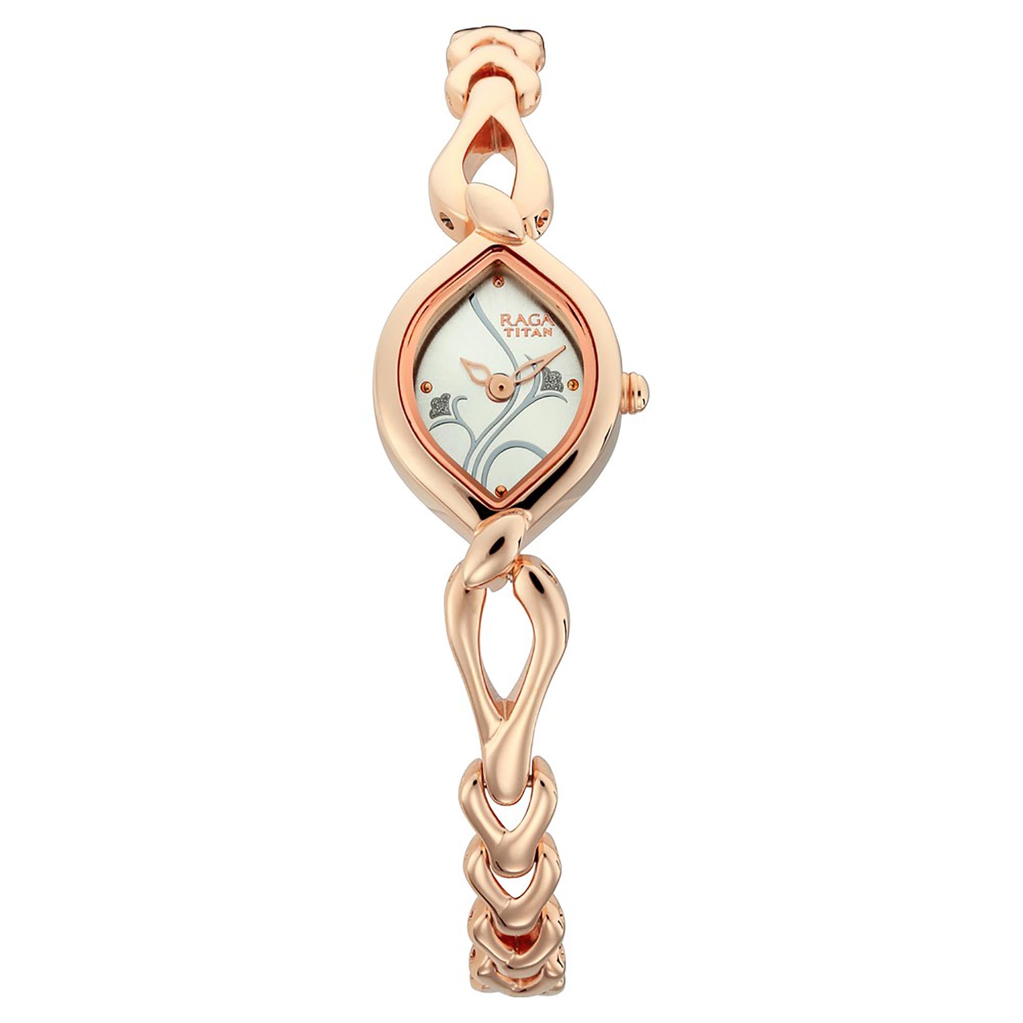 Titan Women Metal Analog Silver Dial Watch-Nn2455Wm01/Np2455Wm01, Band Color-Rose Gold (B07LDH431X) Amazon Price History, Amazon Price Tracker