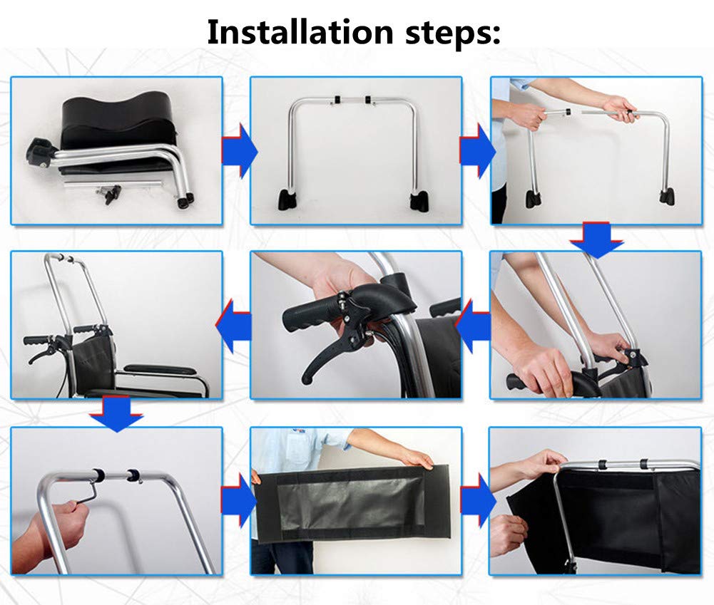 Reposacabezas para silla de ruedas para adultos, acolchado extraíble, diseño de elevación, accesorio universal para silla de ruedas de 16 a 20 sillas