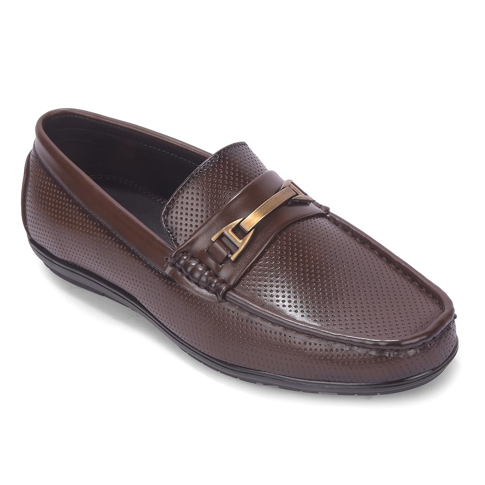 Fortune VAL-34E Loafers for Men – Brown Casual Slip-On Shoes | Comfortable & Stylish Footwear for Men-image-25