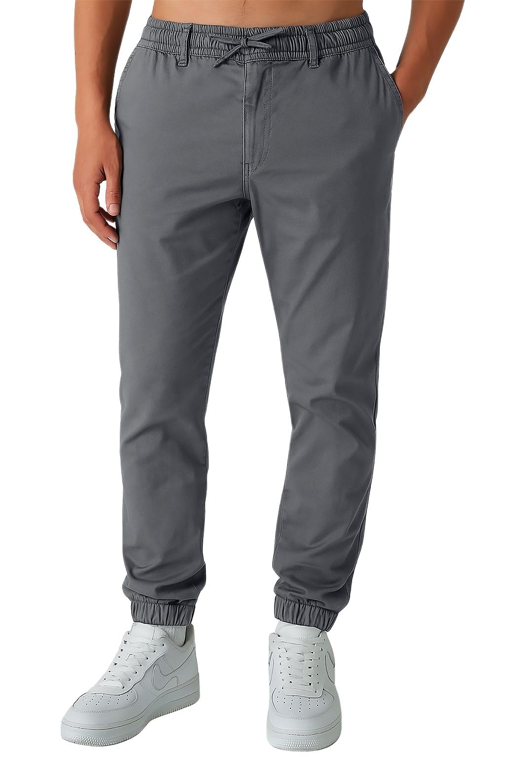 Smith & Solo Cargohose Herren – Chino Hose Cargo Hosen Stretch, Arbeitshosen Baggy Baumwolle, Activewear für Herren mit Taschen Kordelzug