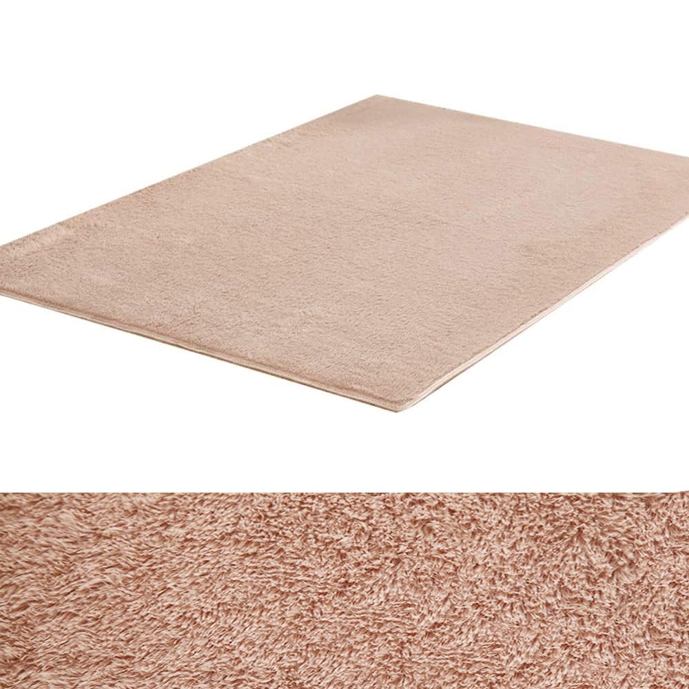 Ultra Soft Indoor Modern Area Rugs Fluffy Non-Slip Floor Square Carpets Silky Mat for Living Room Bedroom Exercise