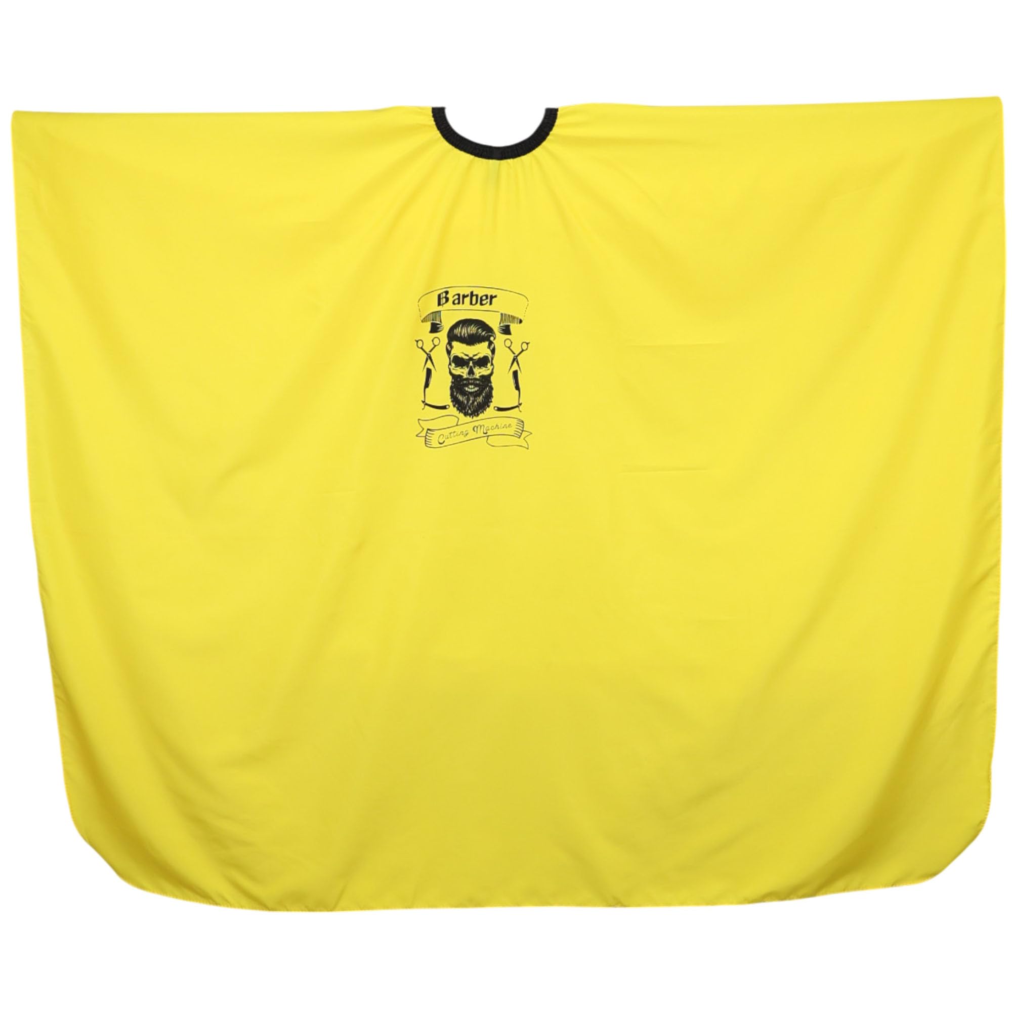 Gabri Professional Barber Cape Gown - Premium Hairdressing Cape for Hair Salon - Waterproof Hair Cutting Capes and Gowns for Barber Shops (Skull Pattern (Yellow))
