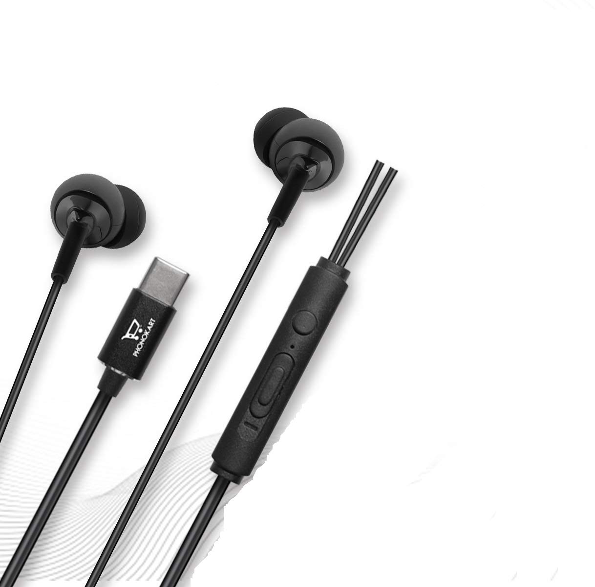 PhonokartPKSPEEDC Wired in Ear Earphone with Mic (Black)