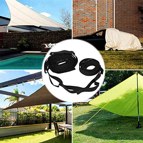 Junlucki Varal de acampamento, corda para pendurar, poliéster ajustável multifunções para acampament