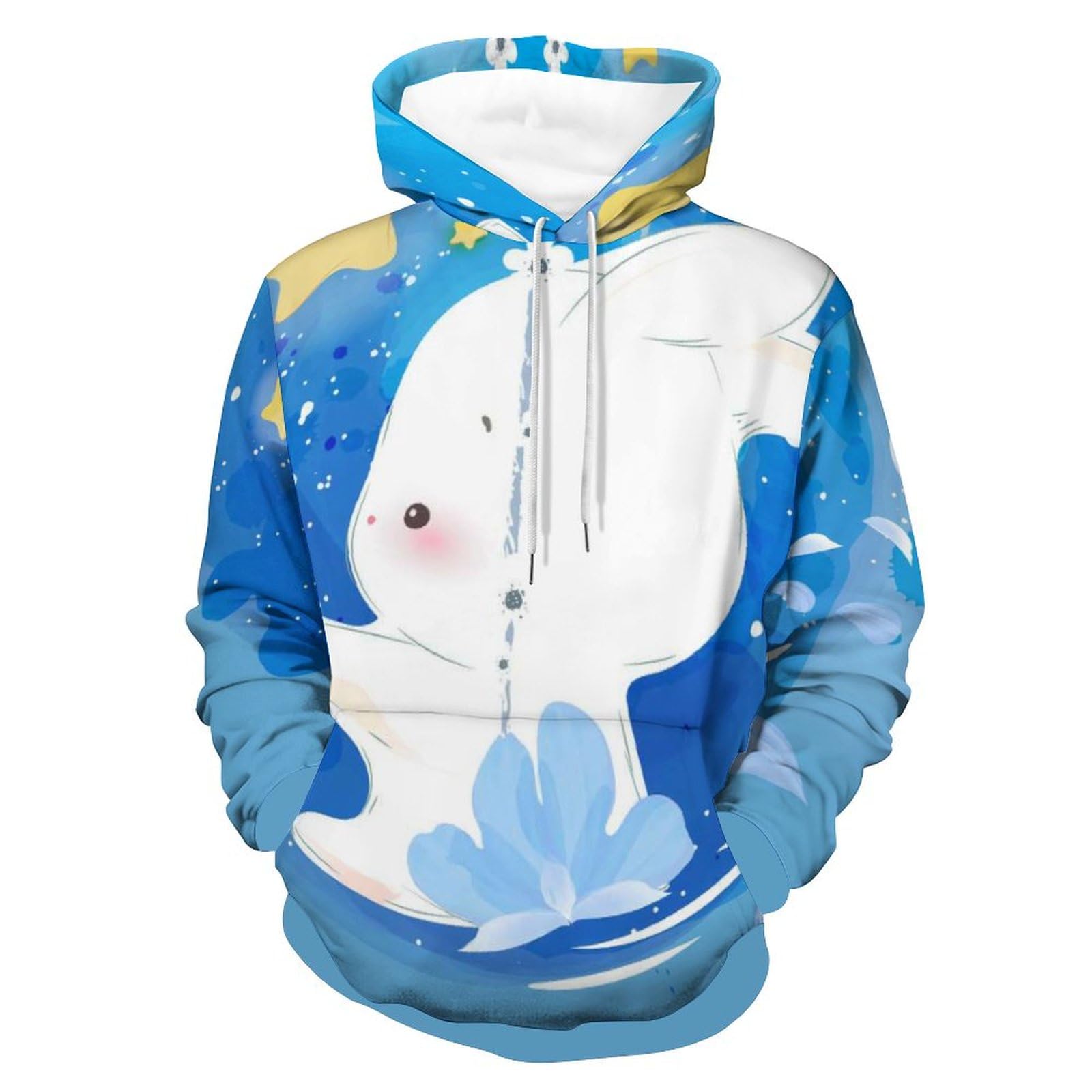 Sweat à capuche lapin étoilé : un pull confortable pour affronter le froid - 8