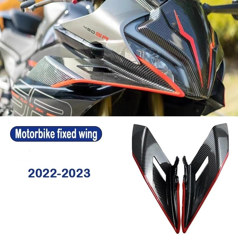 Moto Cache Latéral Carénage 450SR - Ailerons Avant Fixes Déportance 2022 2023