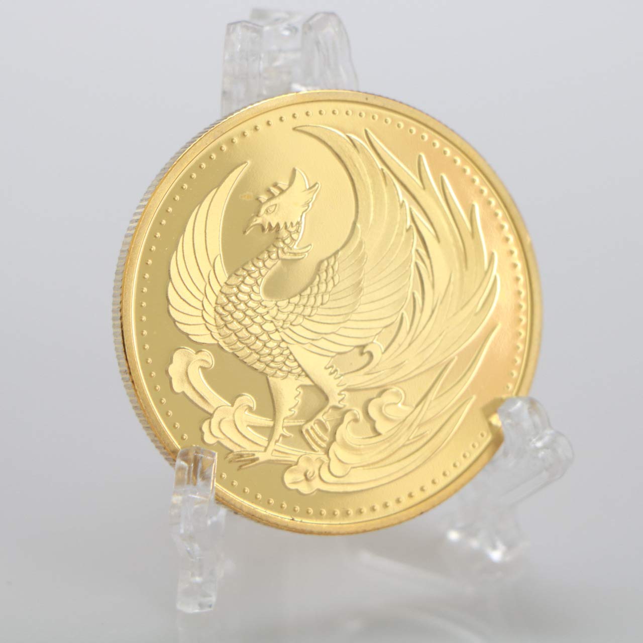 Amazon.co.jp: 鳳凰金貨 日本の伝統文化 鳳凰涅槃記念貨幣 金鍍金鳥鱗