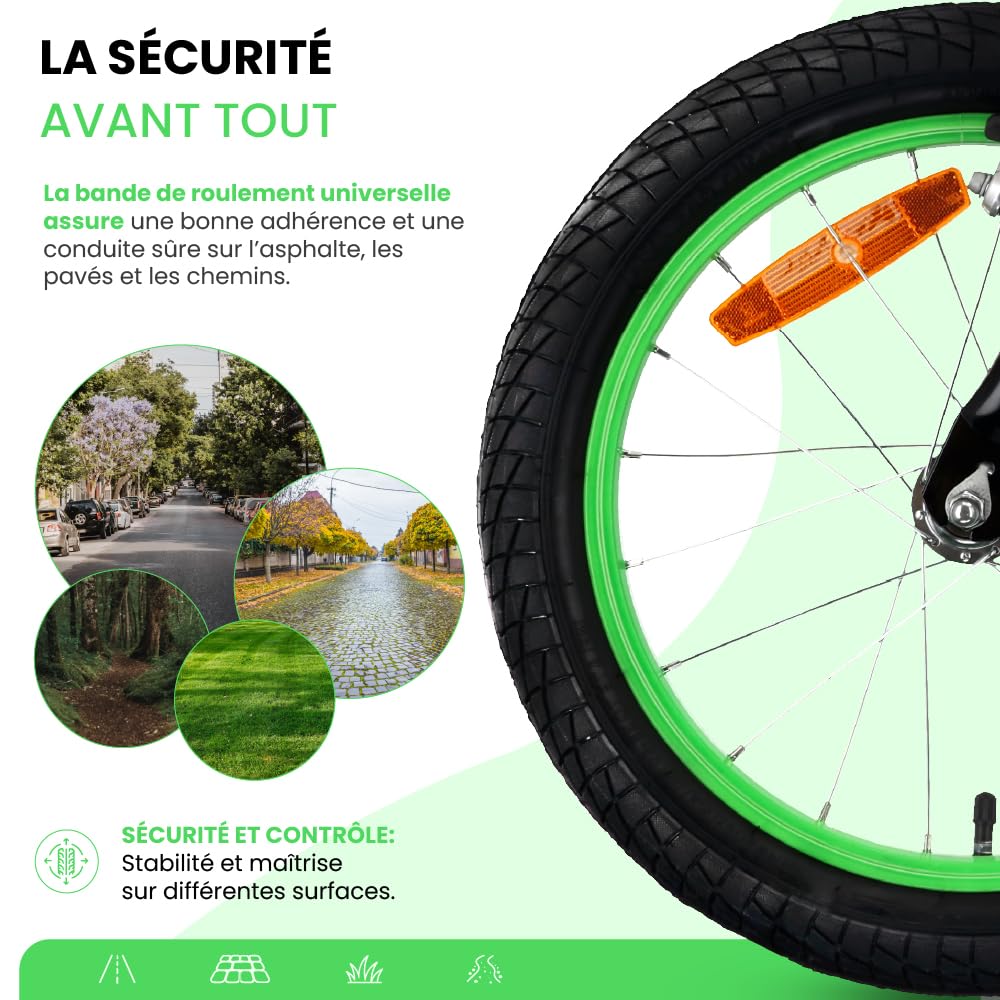 sun baby LOVEL vélo Enfant Fille et garçon 14 ou 16 Pouces