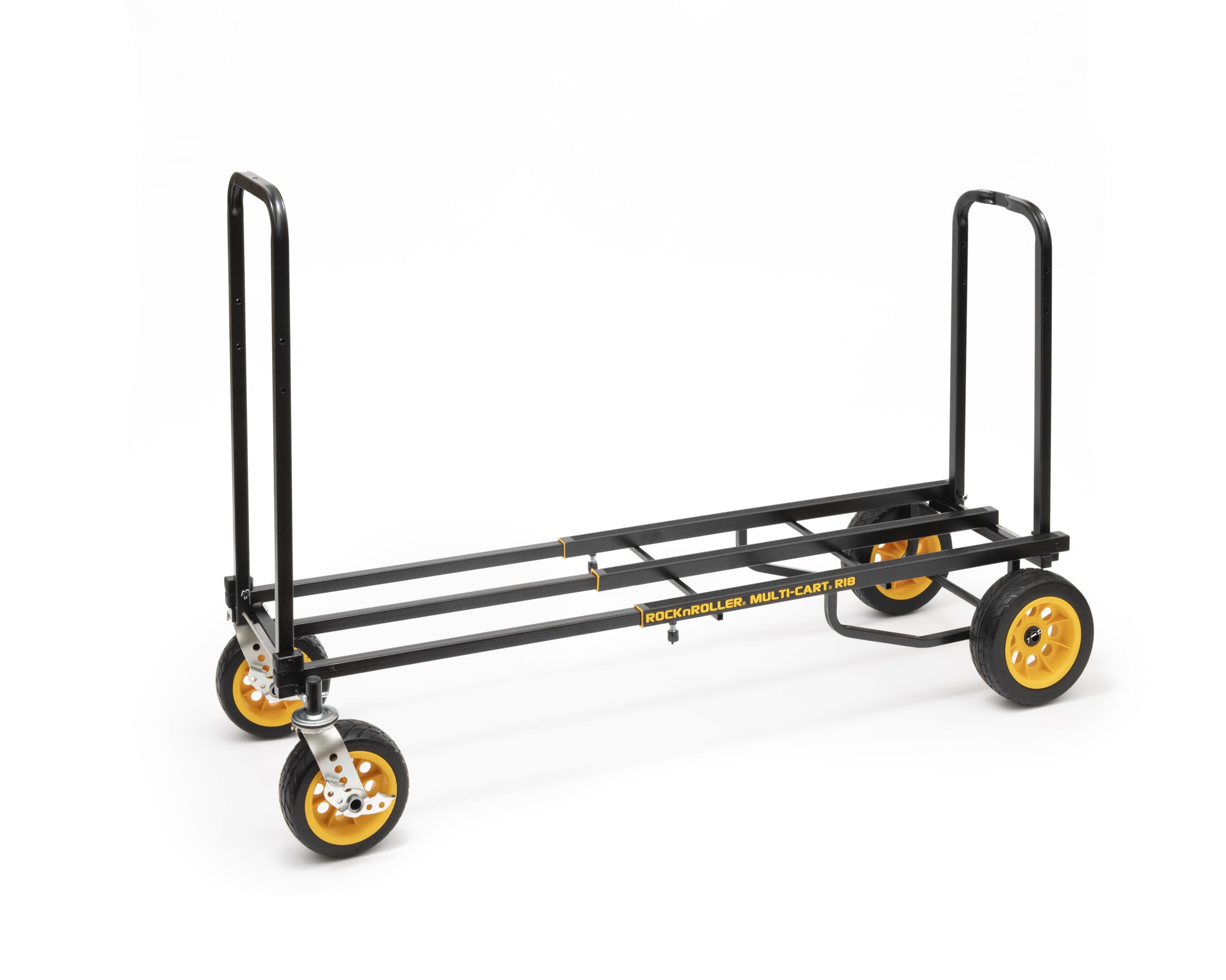 Rock-N-Roller R18RT (Mega Plus) 8-in-1 Folding Multi-Cart/Hand Truck/Dolly/Platform Cart/42" to 60" Telescoping Frame/700 lbs. Load Capacity, Black