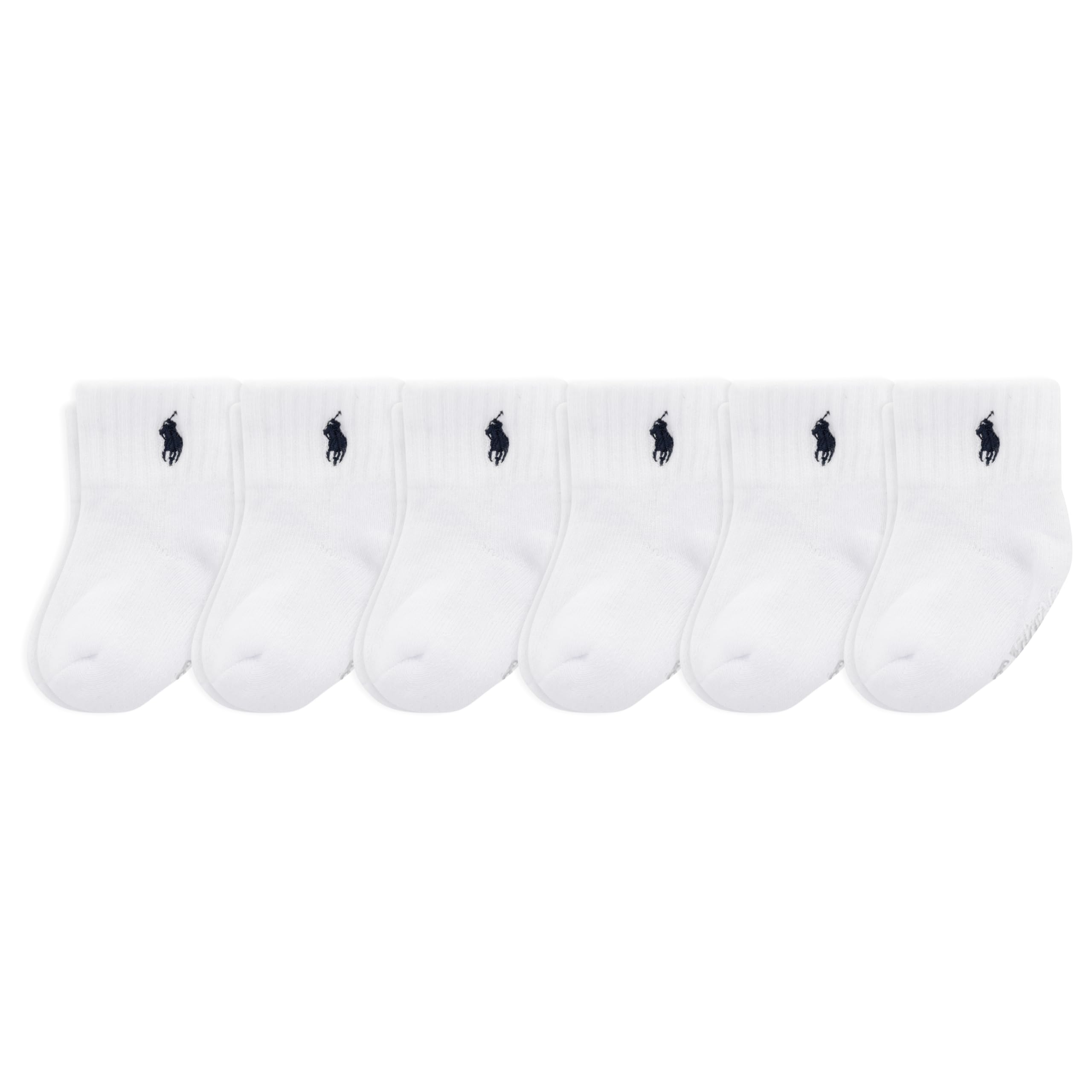 Baby’s Classic Sport Ankle Socks, 6 Pair Pack, Soft Stretchy Yarn & Stay Up Top