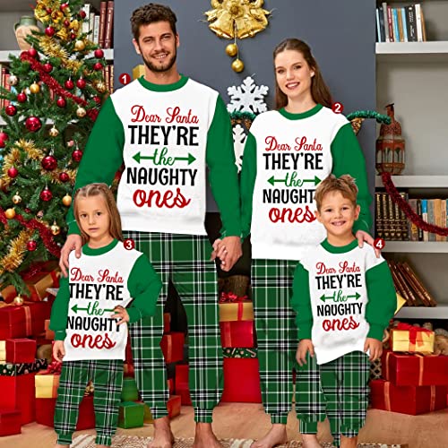 Dear Santa They're The Naughty Ones Matching Family Pajamas Set, Family Christmas Pajamas, Best Christmas2