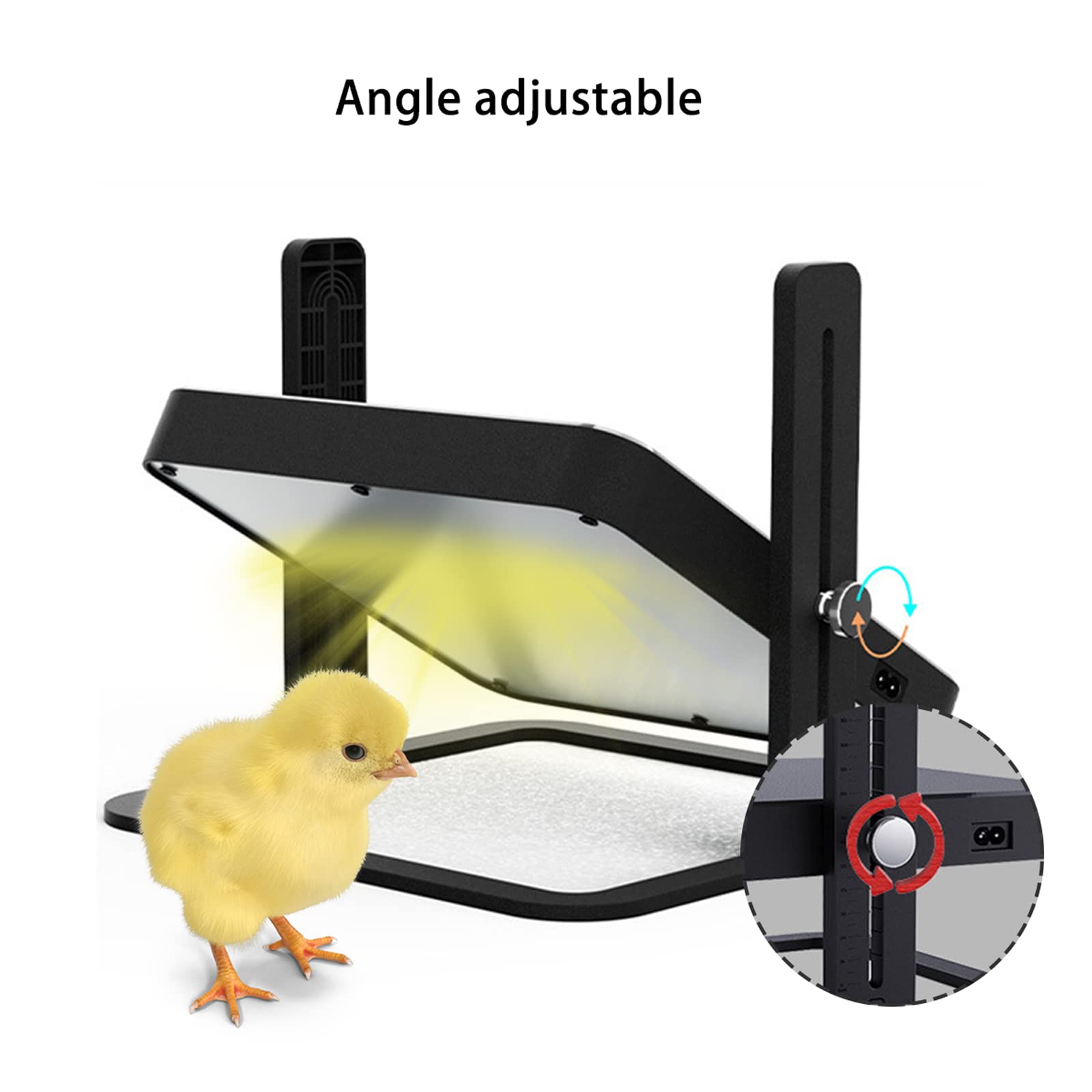 Lampada Riscaldante A Infrarossi 250W Per Pollaio - Con Rete Di Sicurezza, Impermeabile, Per Pulcini, Animali Domestici E Rettili - Foto 2