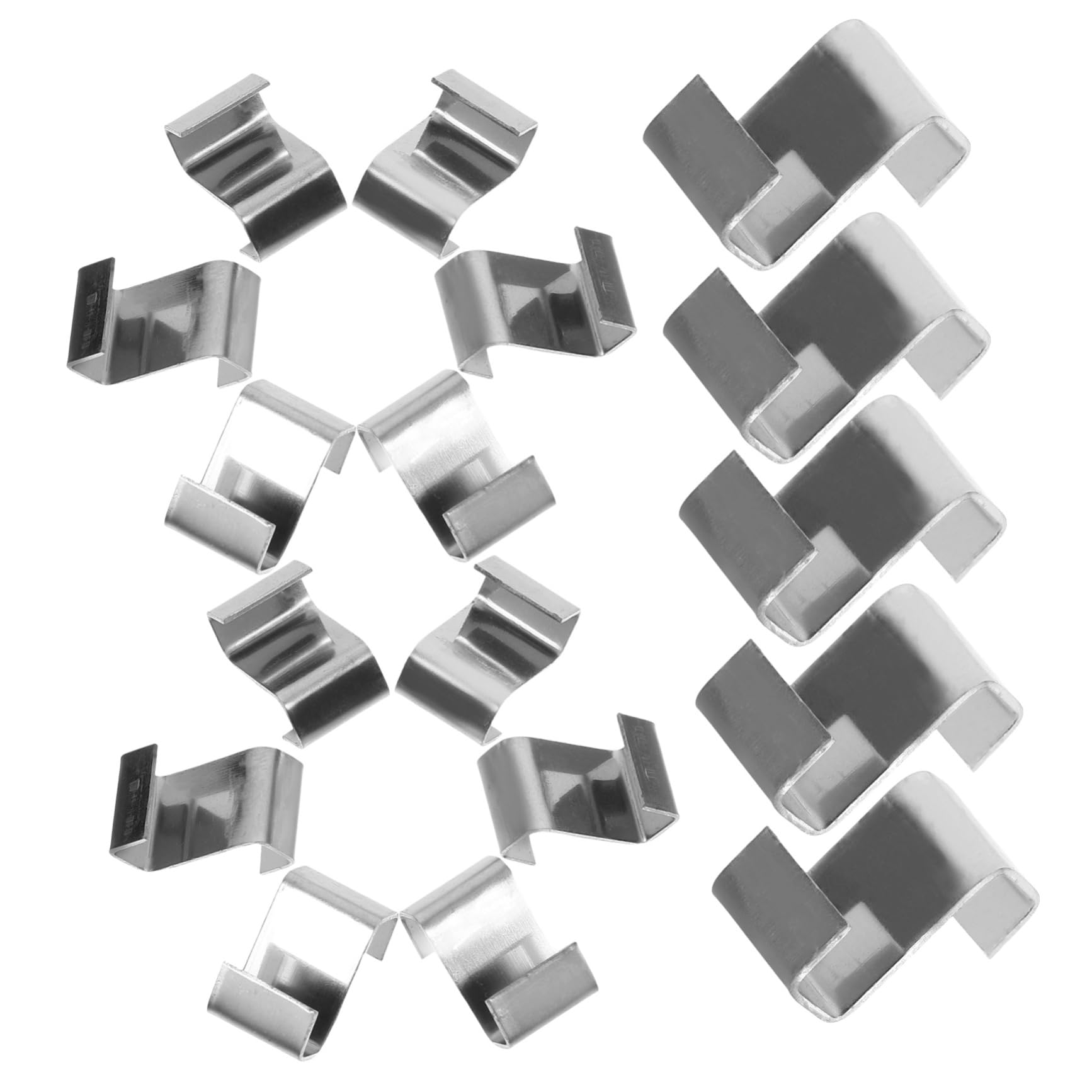 OFFSCH 25 Pcs Greenhouse Pane Fixing Clips Stainless Steel for Stable Support Easy Installation for Windy Conditions