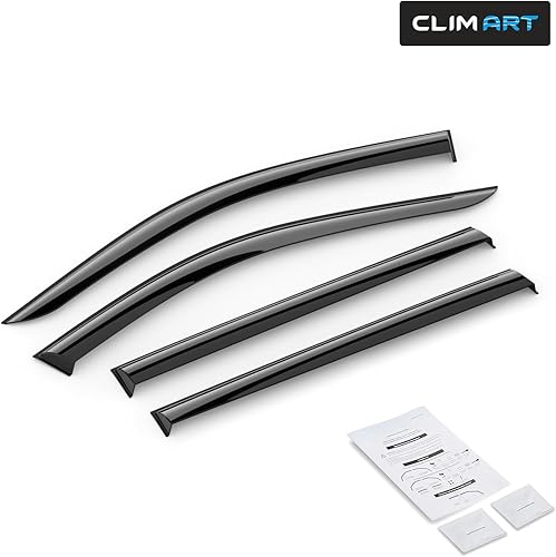 Miniatura 6 de CLIM ART Protectores de lluvia increíblemente duraderos para Jeep Grand Cherokee 2022-2024, deflectores de ventana con cinta original, deflector de