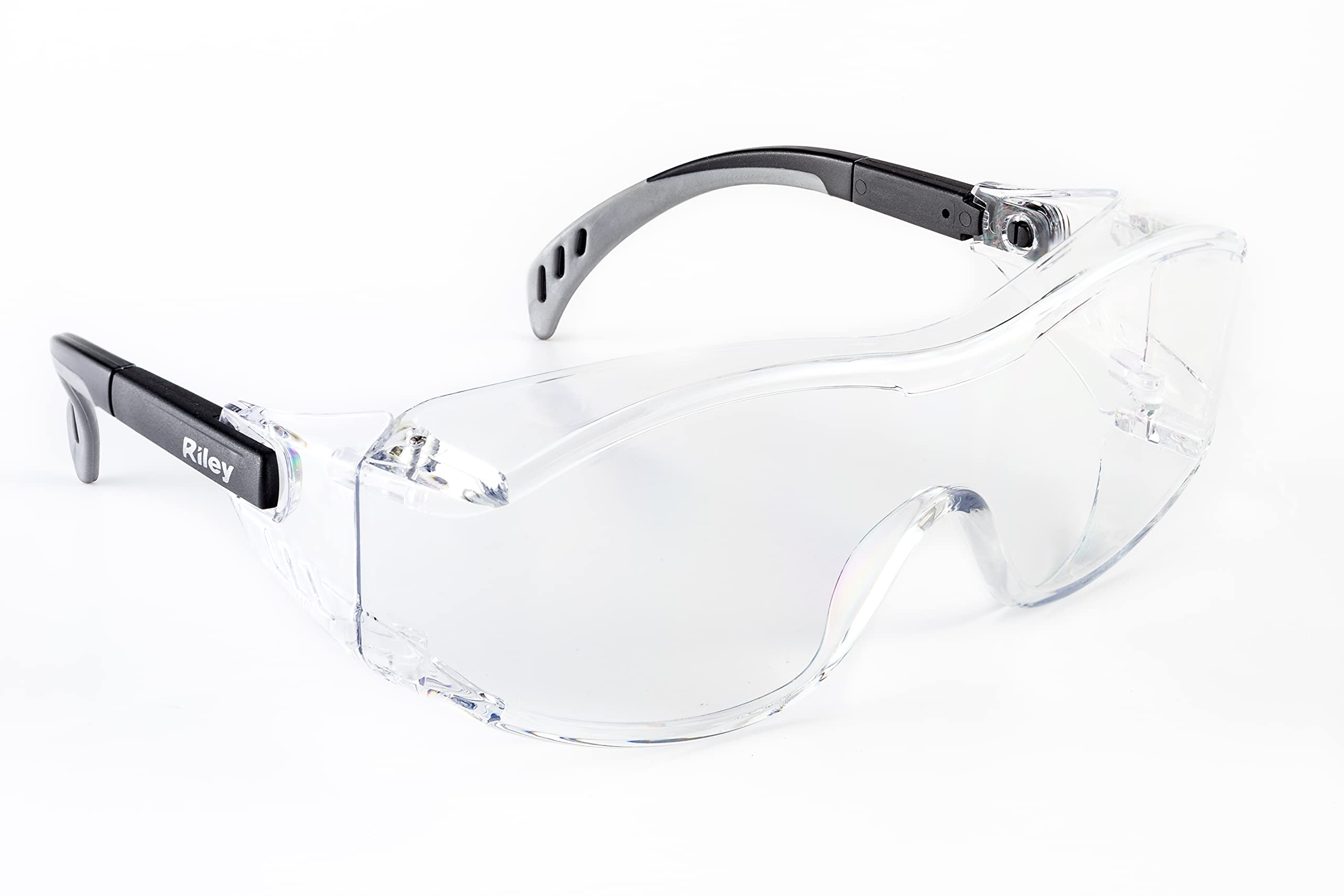 Riley Tilla Safety Glasses for Work - Anti-Fog and Anti-Scratch Adjustable UV 400 Protective Clear Glasses