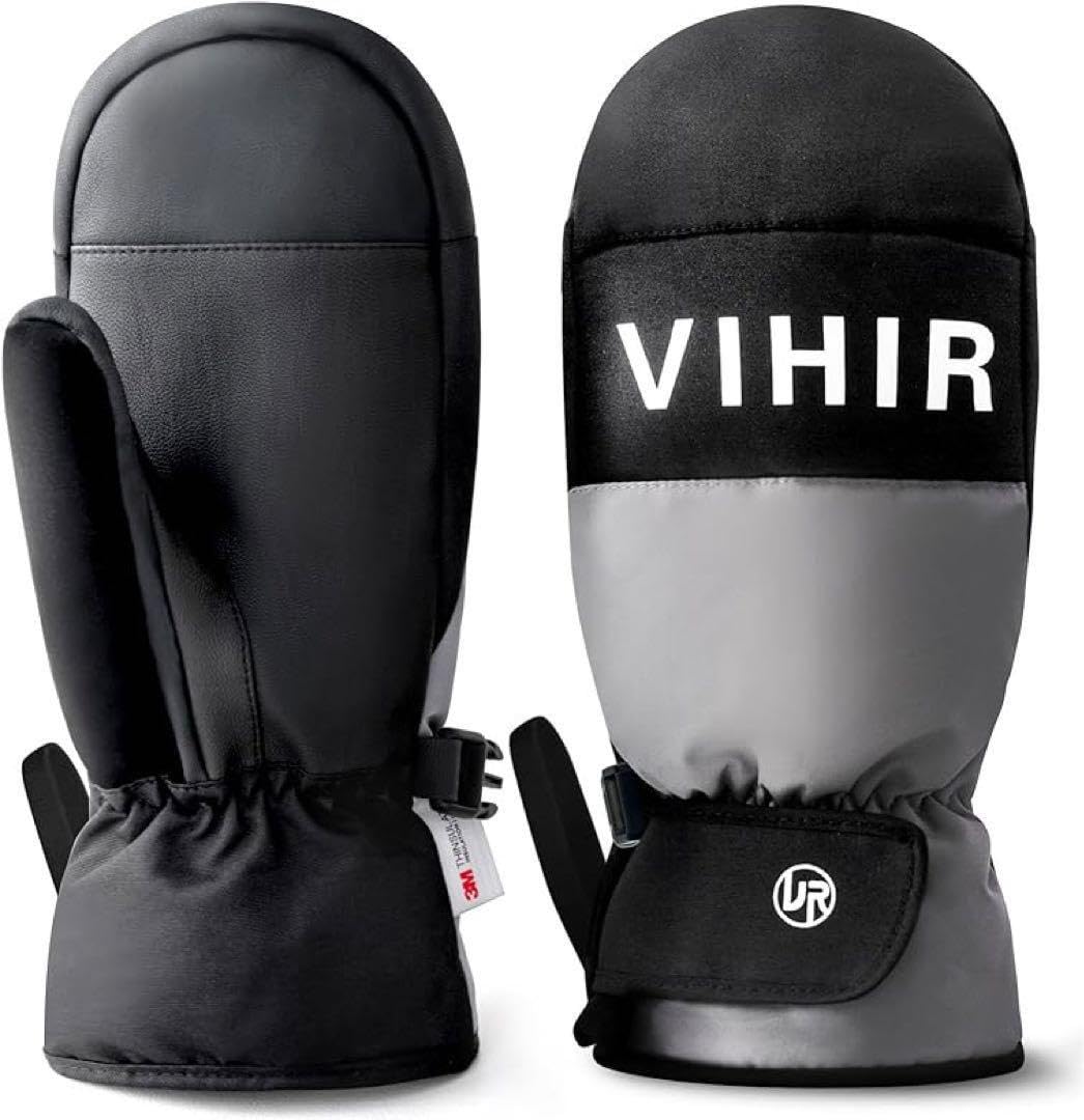 スキー・スノーボード用グローブ Lサイズ グレー