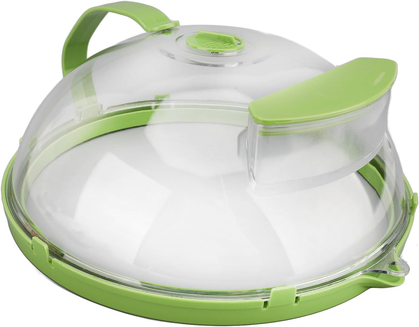 Microwave Food Cover Splatter Microwave Food Protective Cover, Sturdy PC Microwave Plate Food Cover with Water Injection Diversion Hole, High Temperature Plate Food Cover