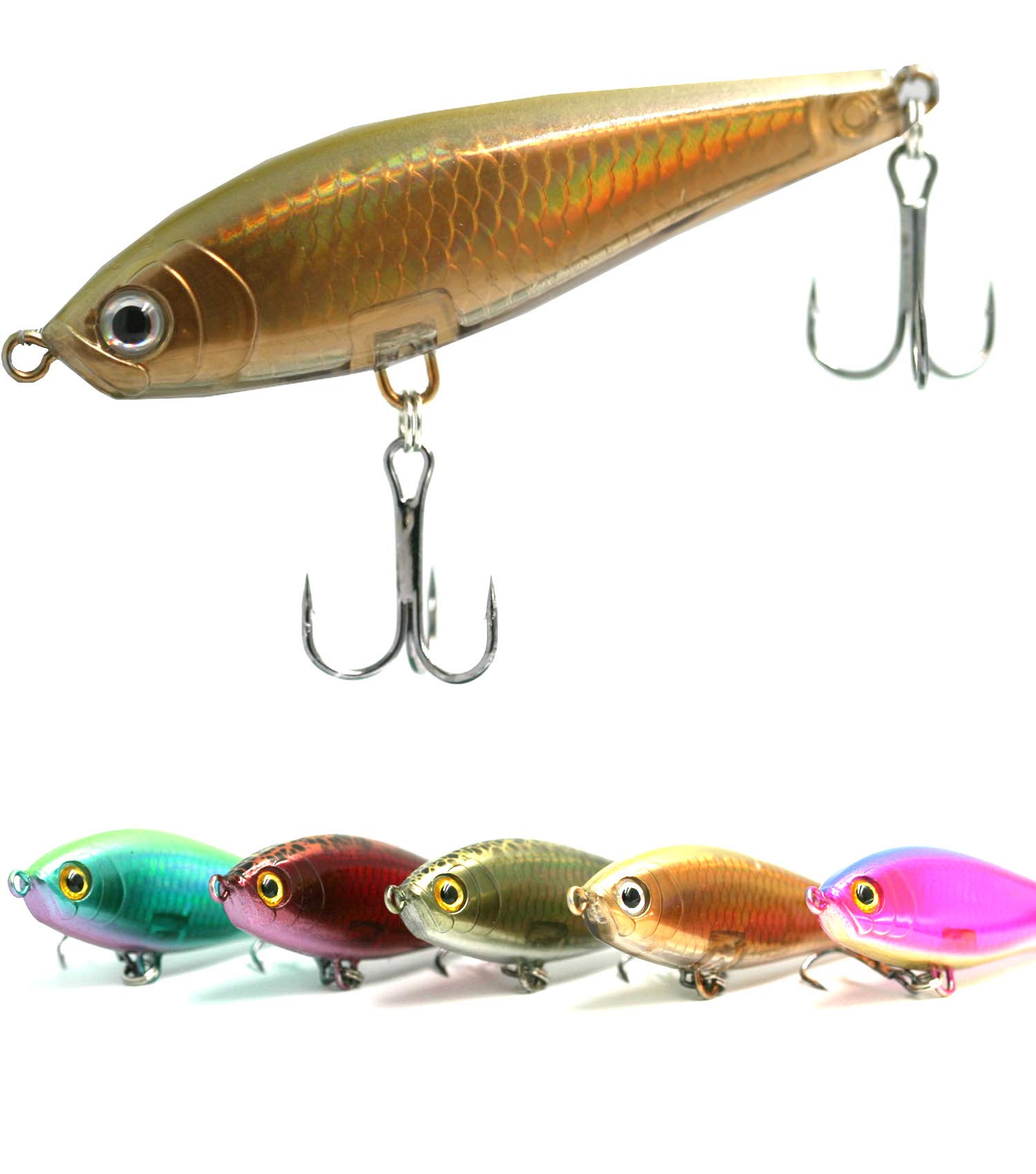 ブラックバス　釣り　ルアー Amazon.co.jp: 釣り【Blue Ocean】バス ルアー ペンシルベイト セット