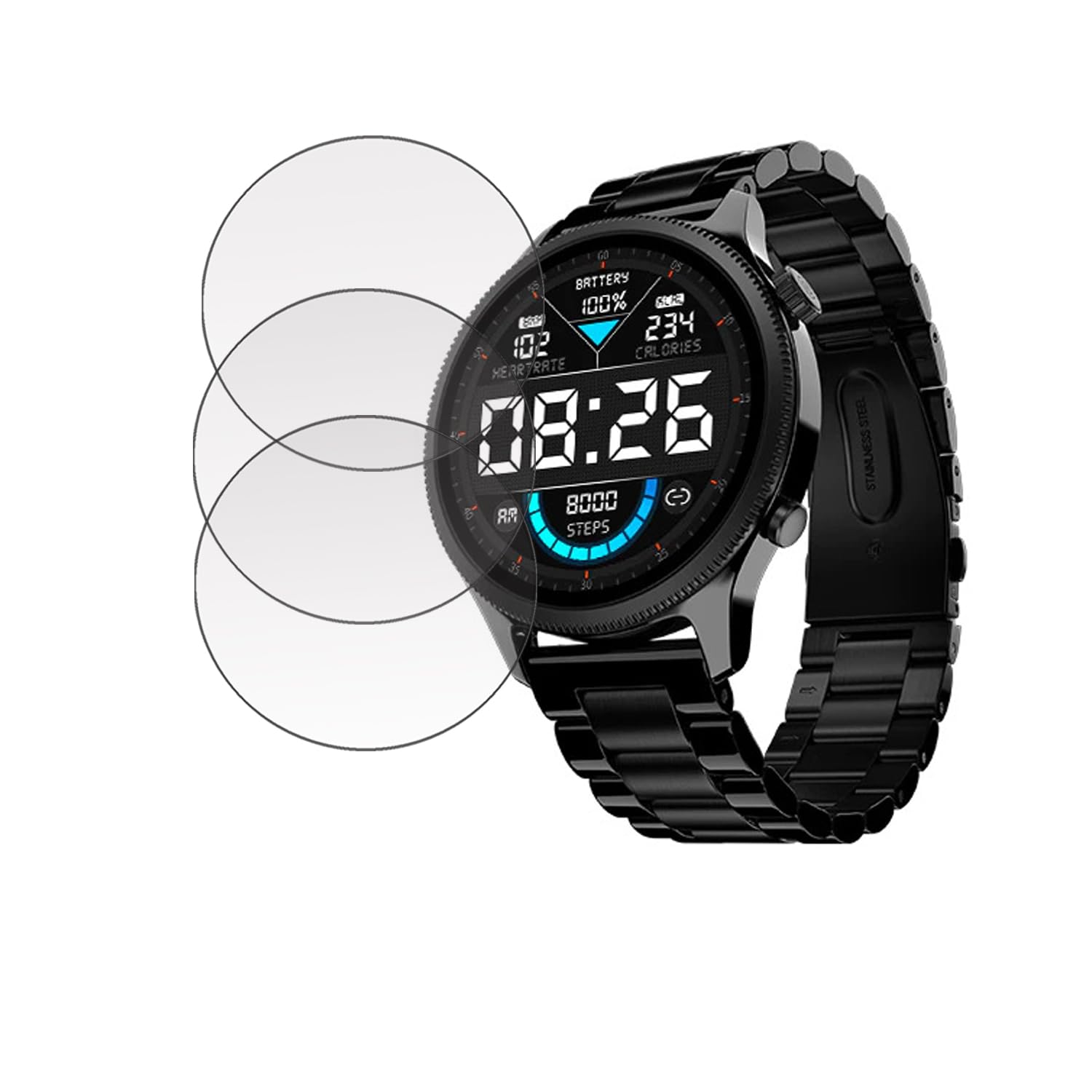 SAEMPIRE For NoiseFit Evolve 4 Smartwatch Screen Protector Guard For NoiseFit Evolve 4 Smartwatch 1.46" (Not A Tempered Glass) (PACK OF 3PC) (B0CNT9FW14) Amazon Price History, Amazon Price Tracker