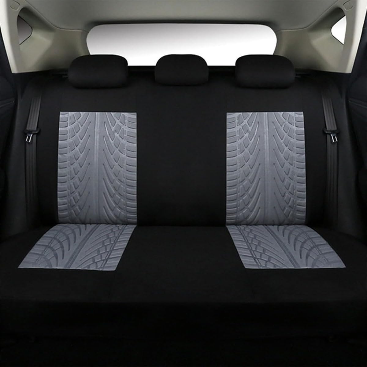 Genérico Juego Completo de Fundas Asientos Coche para BMW E46 3 Series Touring 1998-2006, Fundas Coche Asientos Universales Compatibles con Airbag, Transpirables, Lavables Evzo1