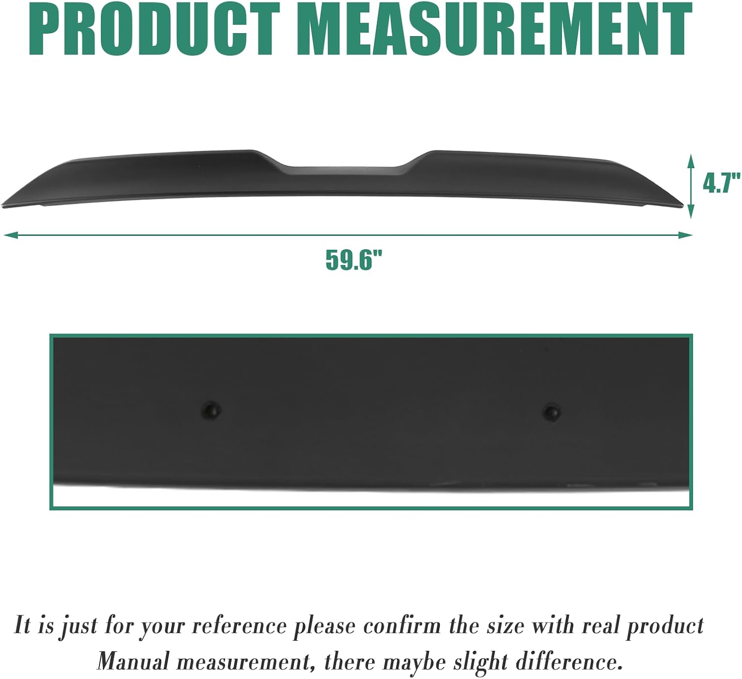Challenger Rear Spoiler Compatible with 2008-2017 Dodge Challenger Coupe SRT/SXT/GT Demon Style Challenger Rear Trunk Spoiler Wing Challenger Spoiler Wing Matte Black