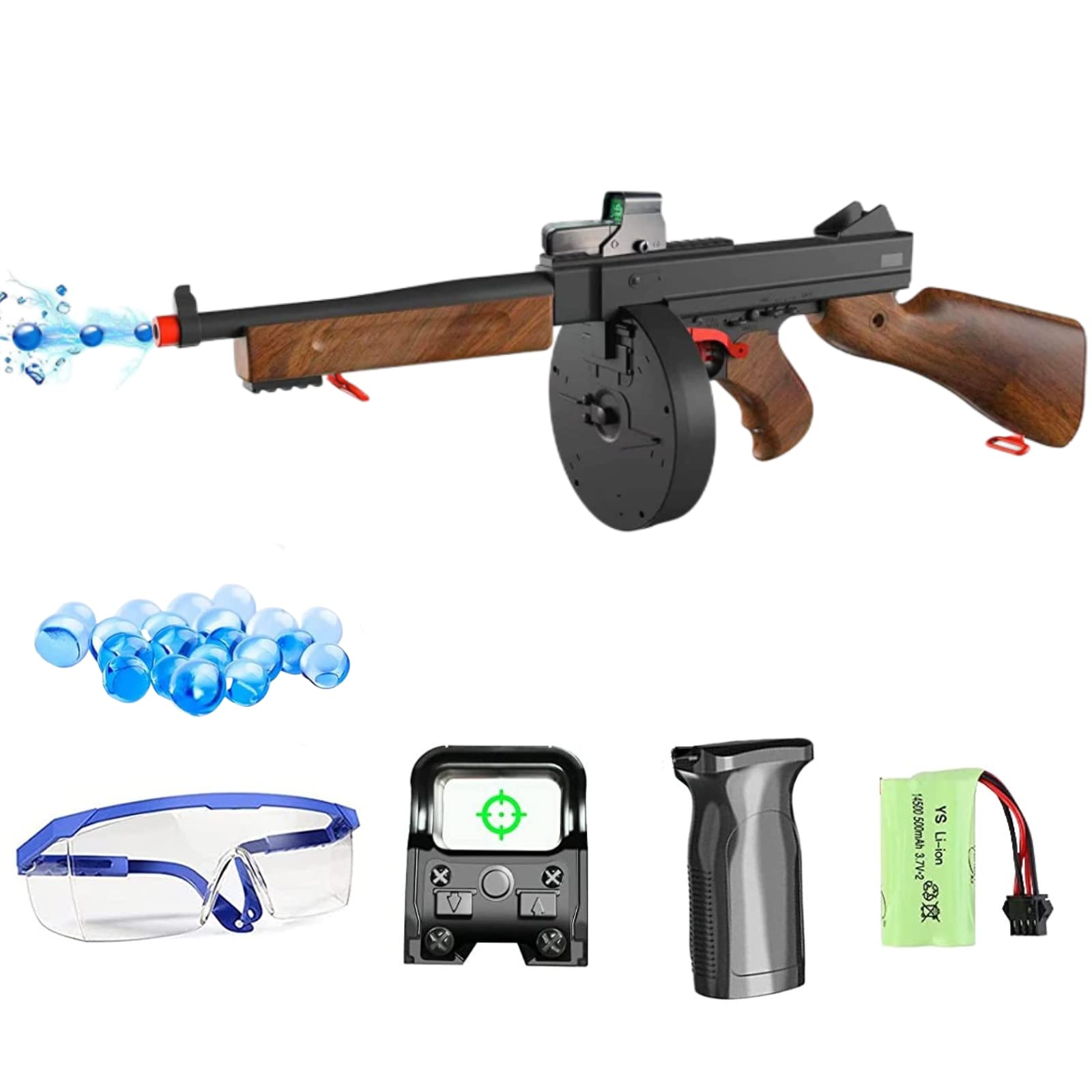 Buy Tetedeer Electric Chicago Typewriter Gel Water Balls Blasters Toys