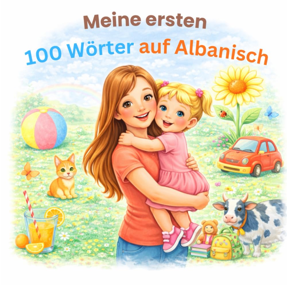 Meine ersten 100 Wörter auf Albanisch: Zweisprachiges Lern- und Bilderbuch in Deutsch / Albanisch