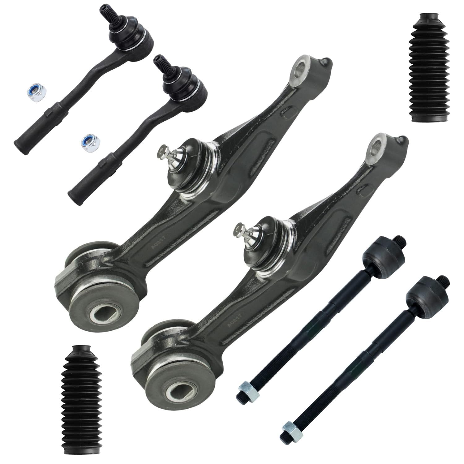 Detroit Axle - Front 8pc End Control Arms Suspension Kit for Mercedes-Benz