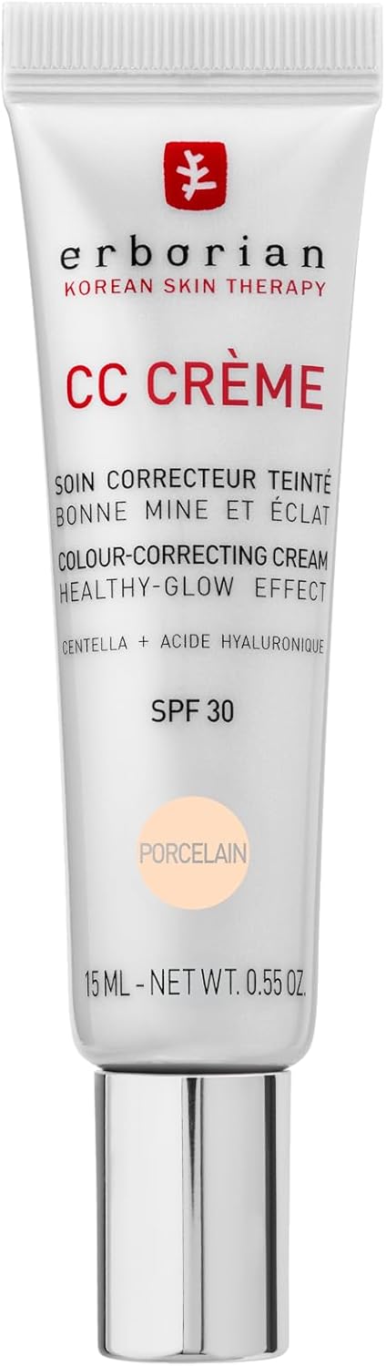 Erborian – CC Cream with Centella Asiatica – Color Correcting Cream with Healthy Glow Effect – Natural and Luminous Finish – Long-Lasting Hydration – Korean Cosmetic Care