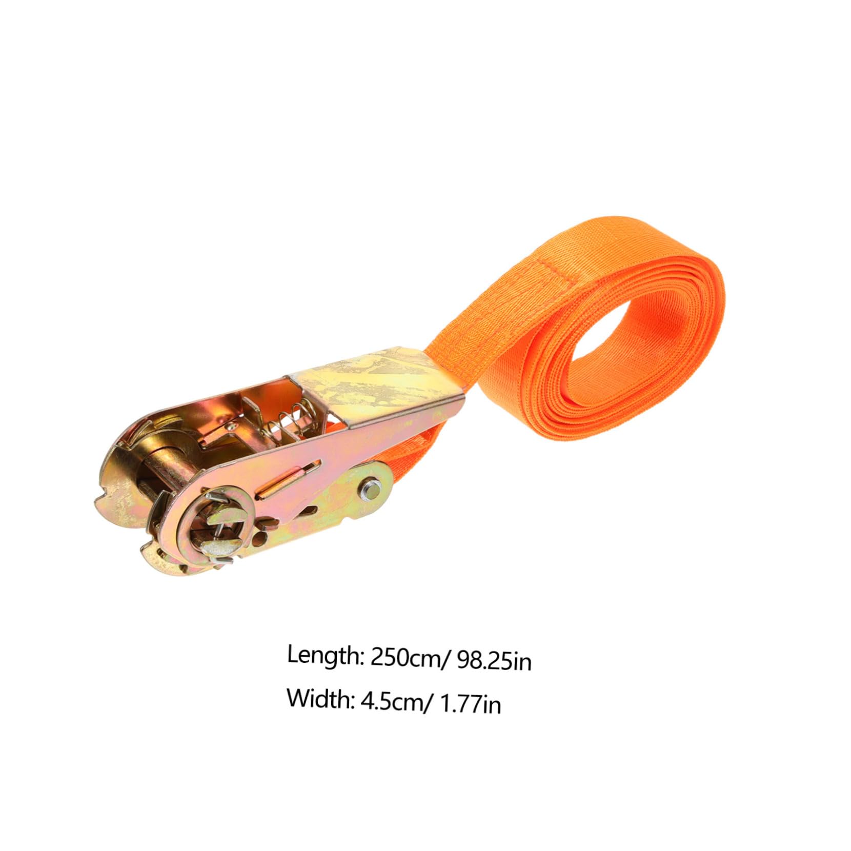NUOBESTY 4 Pièces tendeur de voiture petit rochet boucler cliquets lourd sangles d'arrimage de sangles d'arrimage de voiture sangles à cliquet sangle en nylon Orange