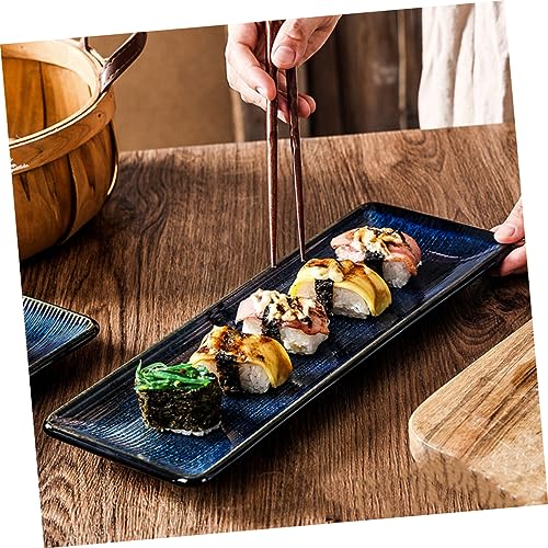 Plato Sushi Cerámico Japonés de Esquina Redondeada miniatura 6