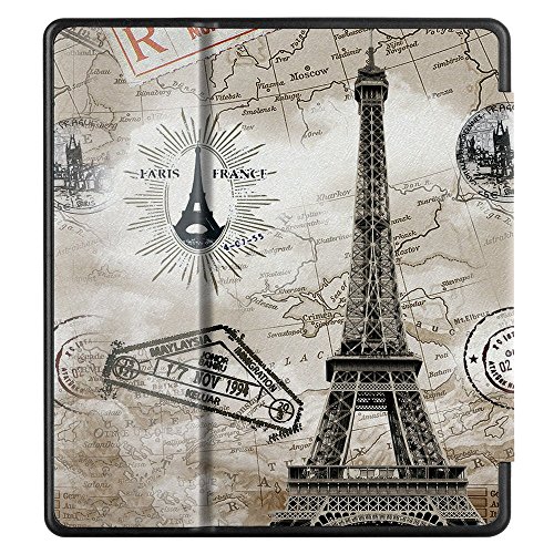 Huasiru Case For Kindle Oasis 2017/2019 (7 Inches, 9Th/10Th Gens Only) Cover With Auto Wake/Sleep — Will Not Fit Kindle Paperwhite Or Kindle Oasis 6 Inches, Retro Tower #TOP2