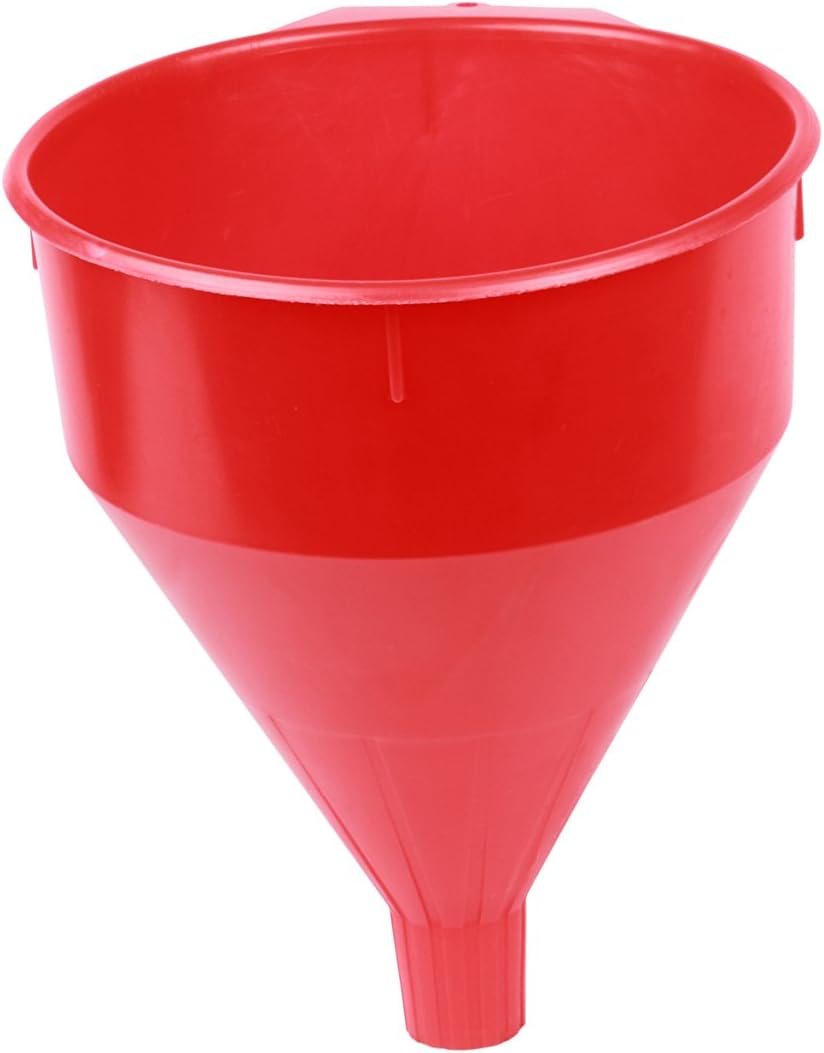 Tools & Equipment WirthCo 32006 Funnel King Red Safety Funnel with Screen/Strainer Funnel for
