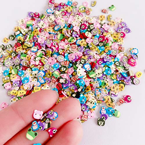 Ehope 3000 Pcs Polymer Slices Clay Slices Diy Nail Art Slices Supplies Making Kit Decoration Arts Crafts(Animal Slices) #TOP2