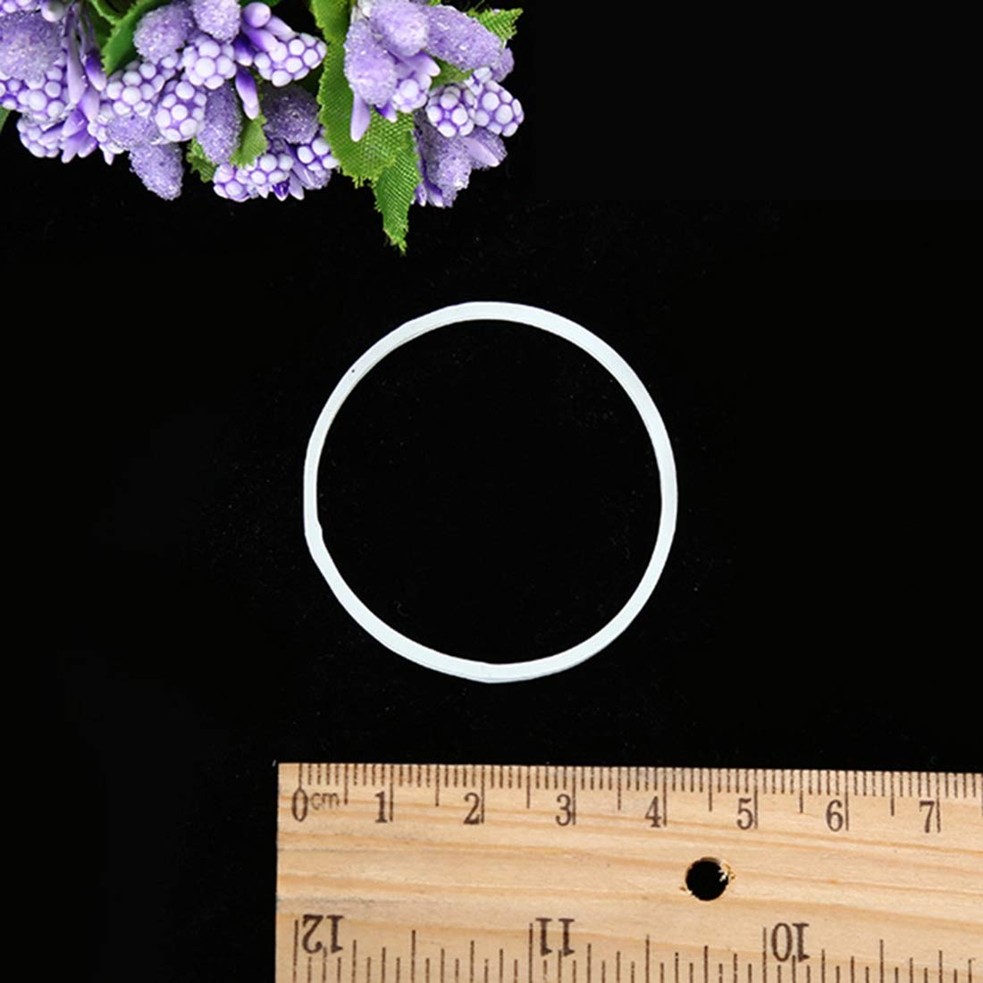 PWHUYJLEY Elastico bianco 40 mm 50 mm 60 mm 70 mm 80 mm 100 mm larghezza elastico per cucire (5 m x 50 mm