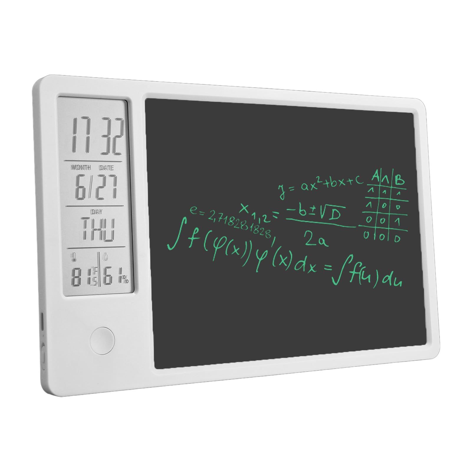 ZASCHMOY Tablet Innovativo di Scrittura LCD con Schermo da 10 Pollici e Orologio Digitale - Scheda di Doodle Elettronica Ricaricabile e Cancellabile per Ufficio, Business e Uso Domestico - Black - 4