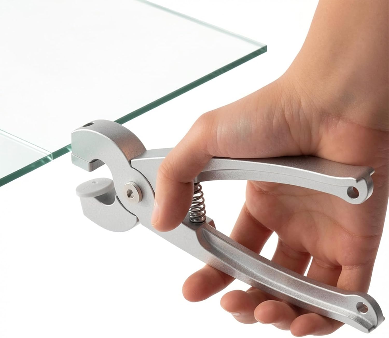 Running Pliers for Glass Cutting, Ergonomic handle Glass Breaking Pliers, Multiple Spare Pressure Plate & Bar