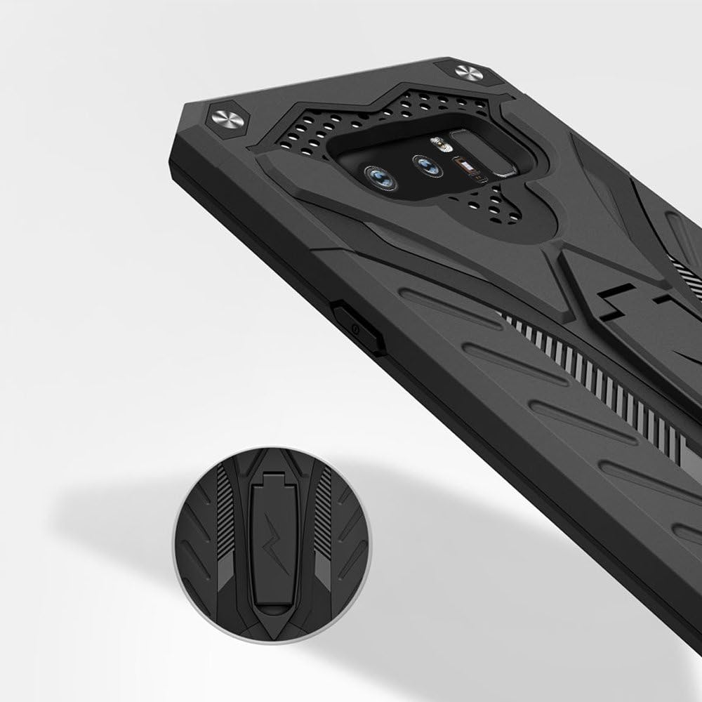 ZIZO Static Series for Samsung Galaxy Note 8 Case Military Grade Drop Tested with Built in Kickstand Black