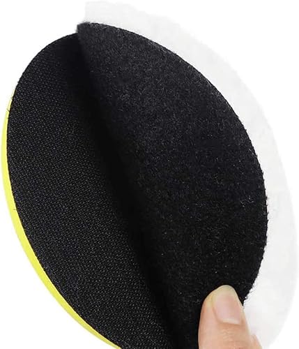 image for IPELY 6 Pcs 7 Inch Wool Polishing Buffing Pad Polishing Buffing Wheel 