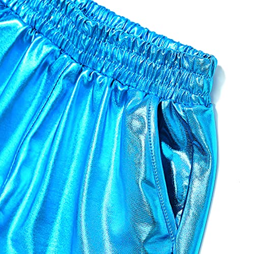 Image of Perfashion Girls Metallic Shorts Sparkly Shiny Hot Pants Gold /Silver /Pink Outfit