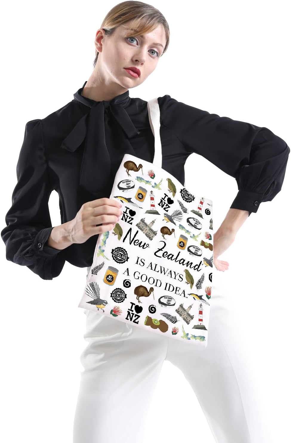 POFULL New Zealand Inspired Gift New Zealand Is Always A Good Idea Tote Bag New Zealand Lover Gift (New Zealand Tote Bag) - Image 6