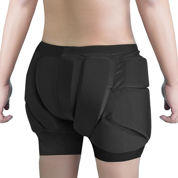 AIDY-PRO Snowboard Padded Shorts Impact Shorts for Snowboarding, Hip and Butt Pads for Skating, Snowboard Butt Pad for Kids Adult