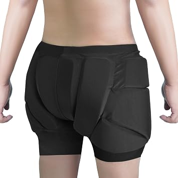 AIDY-PRO Snowboard Padded Shorts Impact Shorts for Snowboarding, Hip and Butt Pads for Skating, Snowboard Butt Pad for Kids Adult