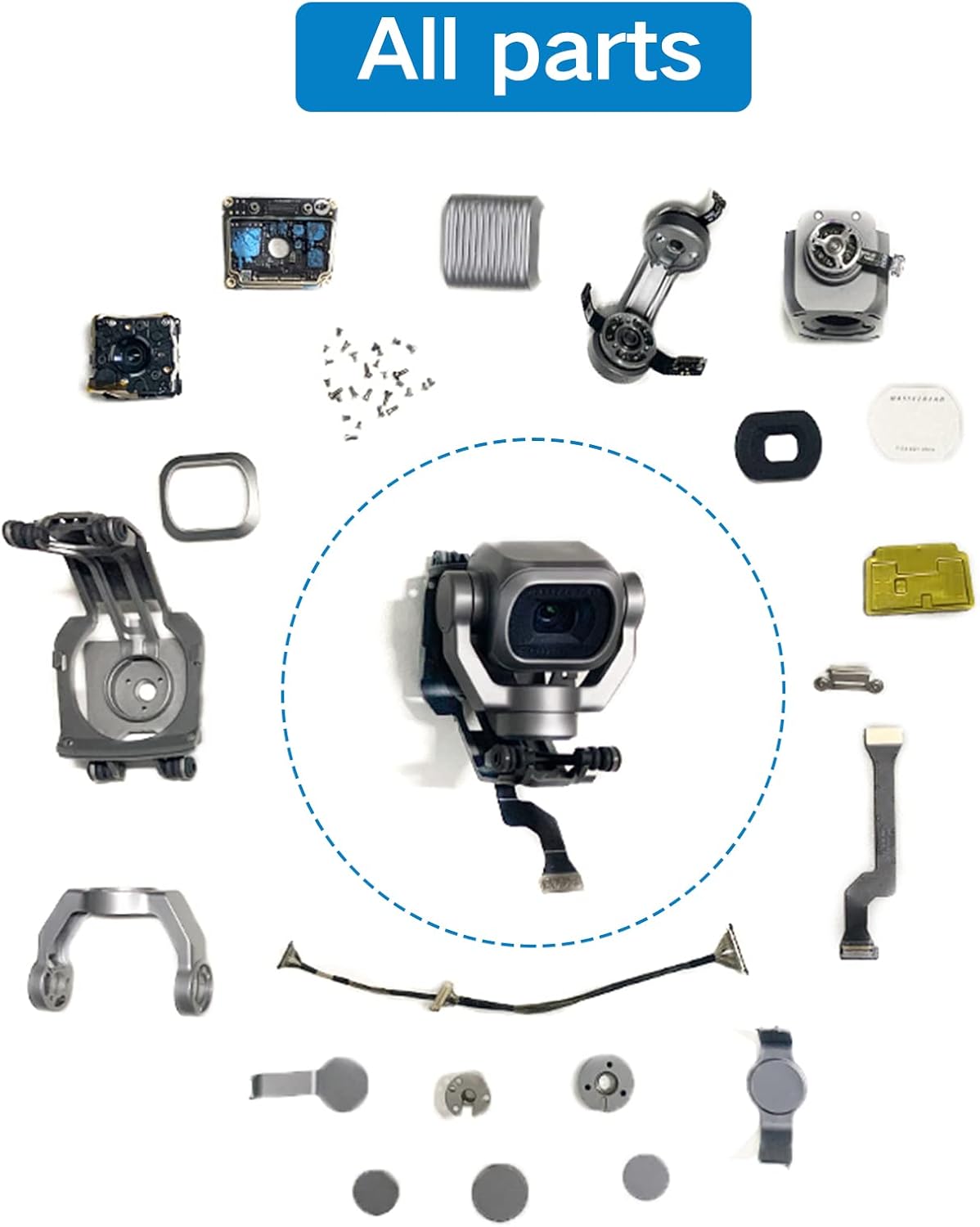 Orginal Mavic 2 Pro Gimbal Camera with Gimbal Protector Mavic 2 Pro Repair Parts for DJI Mavic 2 Pro Drone Accessories