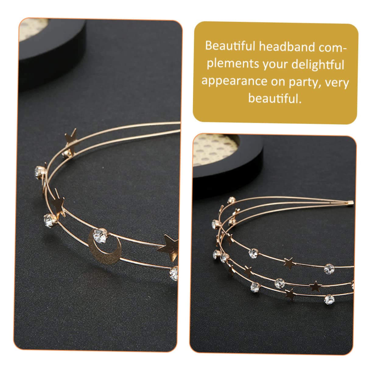 Didiseaon 5 Set Di Fasce Per Con Strass Moda Fasce Per in Metallo Per Decorazioni Per 2 Pezzi * 5