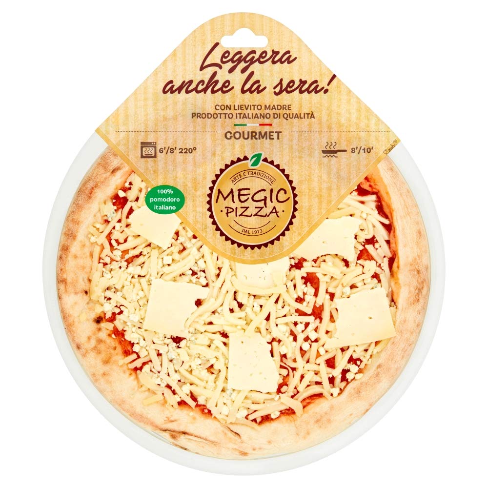 MEGIC Three Cheese Pizza, Stone-Baked Italian, 430g