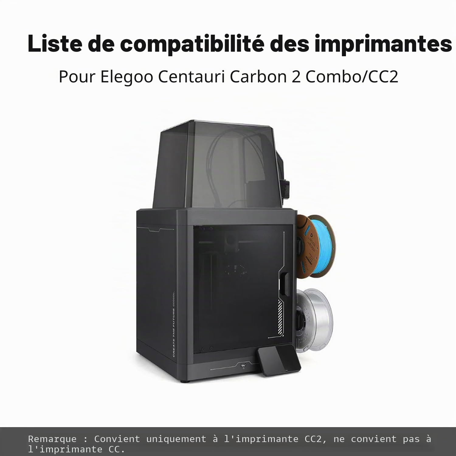 HzdaDeve Lot de 2 têtes d'extrusion en acier trempé en céramique pour Centauri Carbon 2/CC2, kit extrudeur, cartouche chauffante, couvercle en silicone, bloc chauffant avec buses trempées