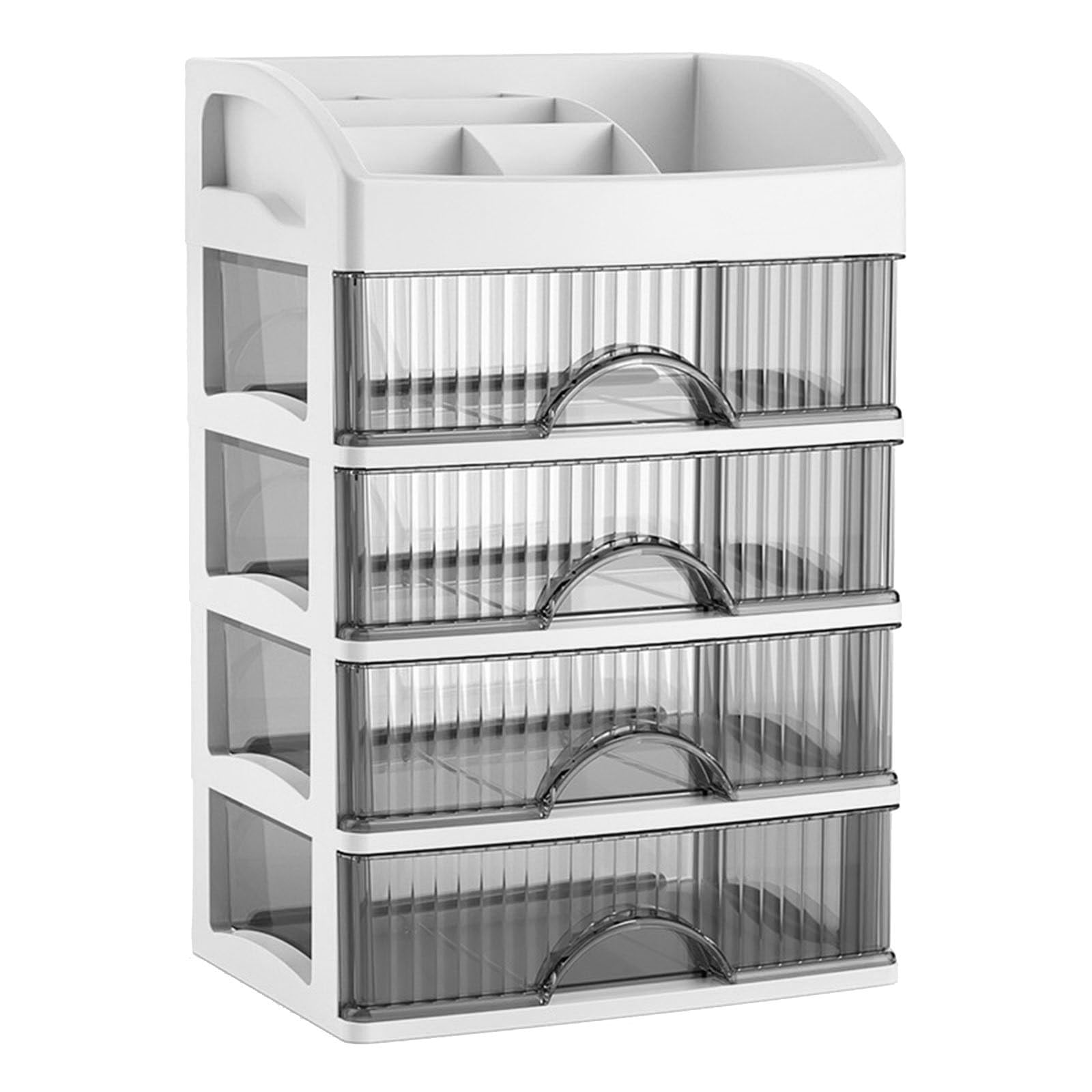 Mekalero White Multitier Desk Drawer Storage Cabinet Home Accessory Supplies For Efficient Workspaces Organization Personalize Beauty Counter