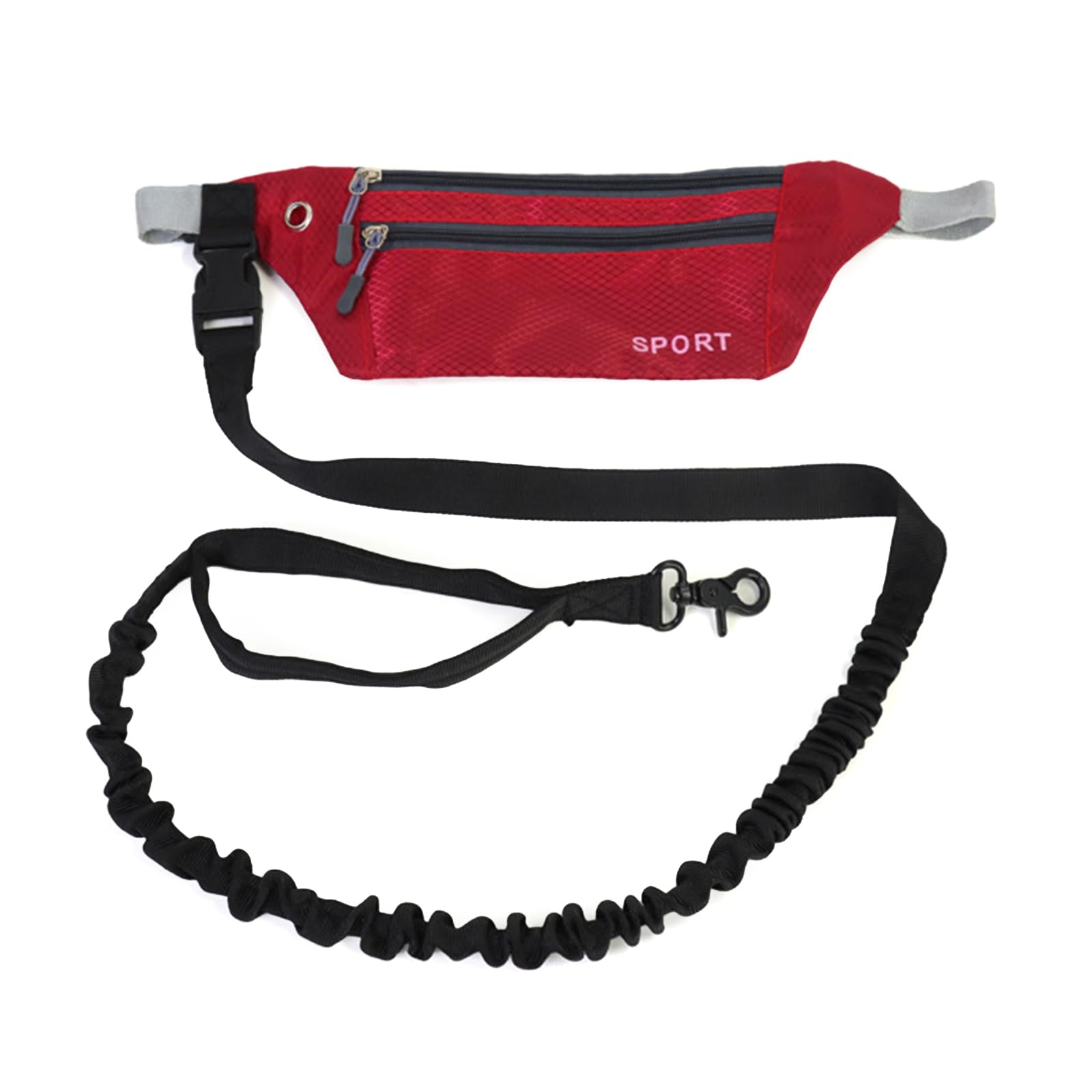 MICFENY Sports Waist Bag Long Leash for Dog Multifunctional Leash Outdoor Sports Waist Bag for Training Hiking